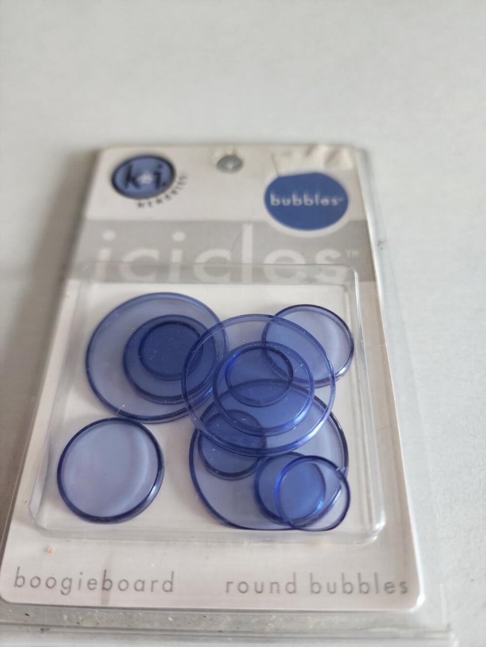 New Icicles Round Bubbles Boogieboard Scrapbook Embellishments Card Retired #25